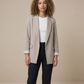 Charmchant Oversized Blazer – Chic Linen Layering Piece 2