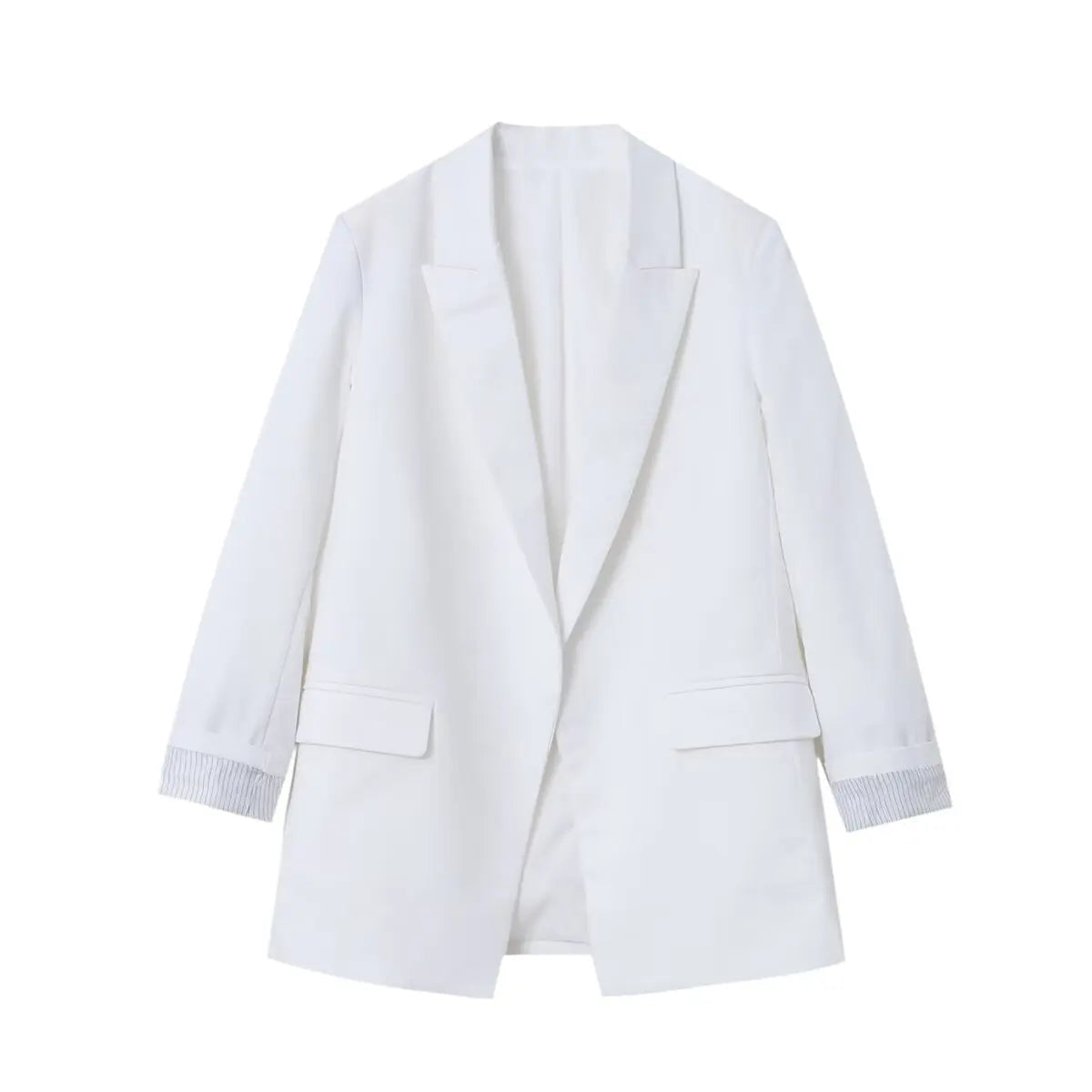 Charmchant Oversized Blazer – Chic Linen Layering Piece 5