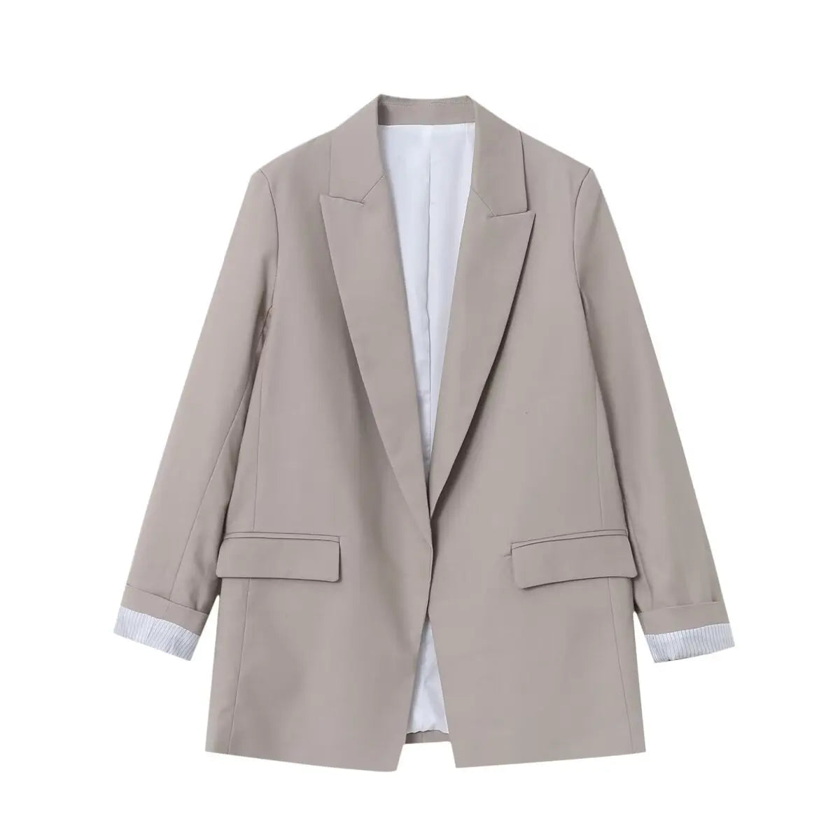 Charmchant Oversized Blazer – Chic Linen Layering Piece 6