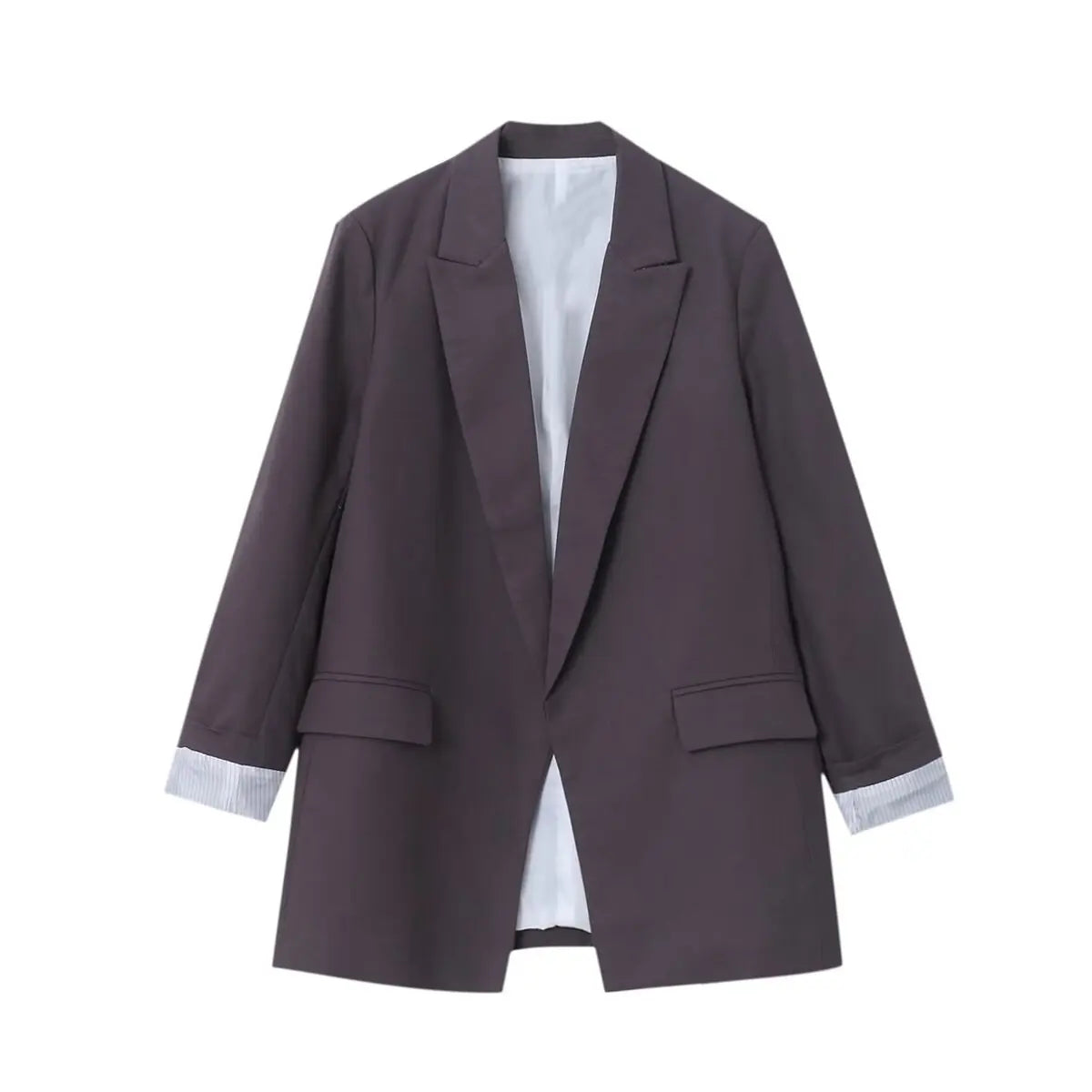 Charmchant Oversized Blazer – Chic Linen Layering Piece 7