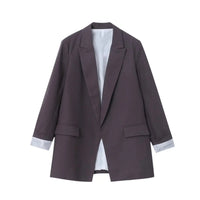 Charmchant Oversized Blazer – Chic Linen Layering Piece 7