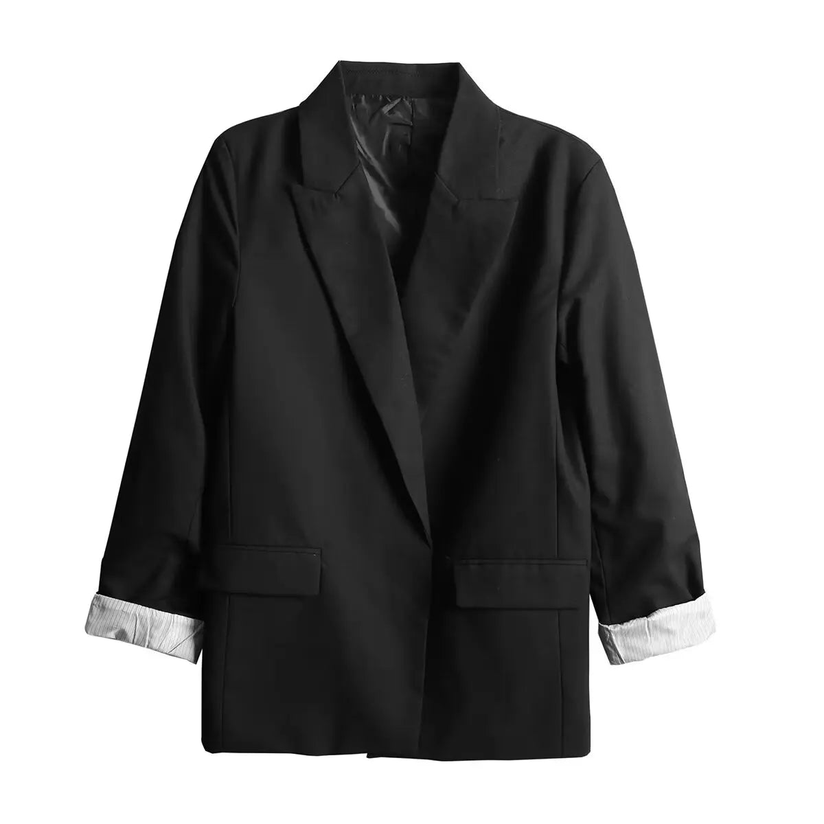 Charmchant Oversized Blazer – Chic Linen Layering Piece 8