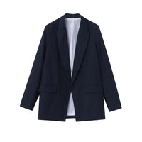 Charmchant Oversized Blazer – Chic Linen Layering Piece 9