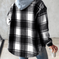 Checkered Hoodie jacket for women 4