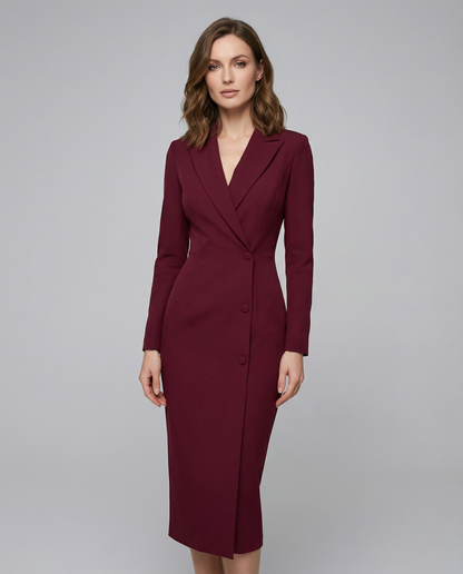Chic Blazer Dress – Tailored Minimalist Style for Versatile Occasions 3