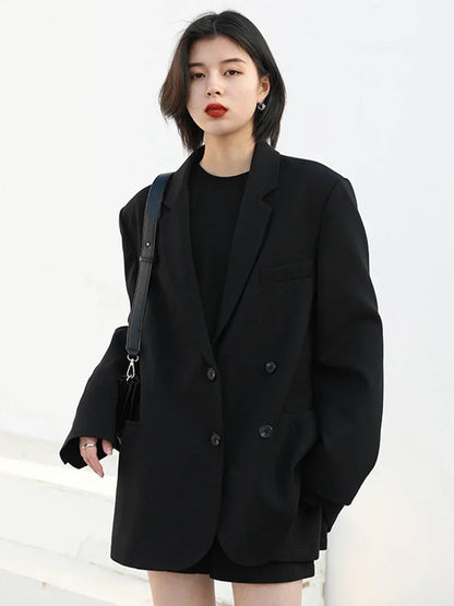 Chic Blazer – Elegant Solid Long Sleeve Office Coat 4