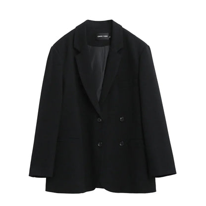 Chic Blazer – Elegant Solid Long Sleeve Office Coat 5