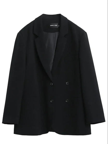 Chic Blazer – Elegant Solid Long Sleeve Office Coat 6