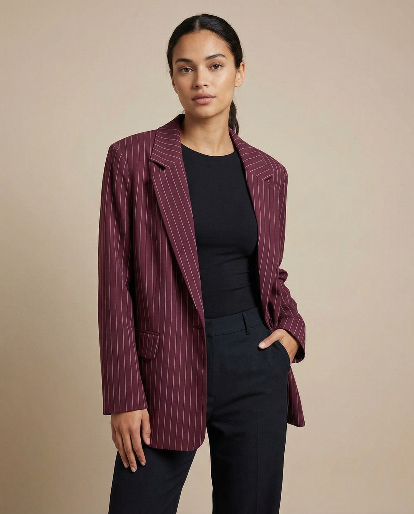 Chic Blazer – Stylish Long Sleeve Casual Layering Piece 1