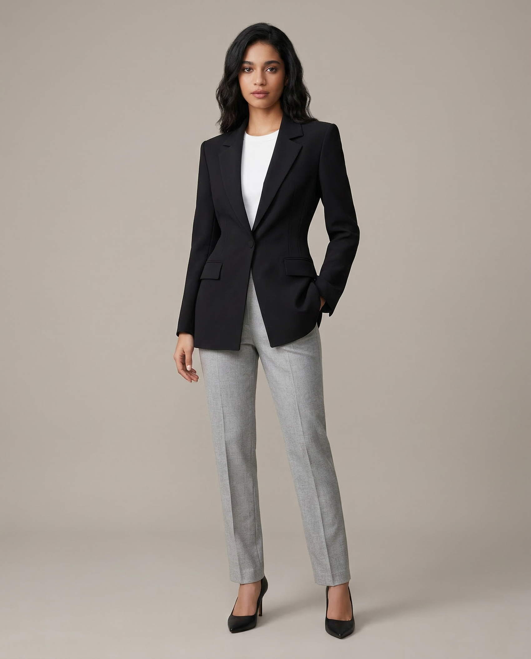 Chic Satin Jacket – Elegant Two-Color Design for Autumn Layering 1