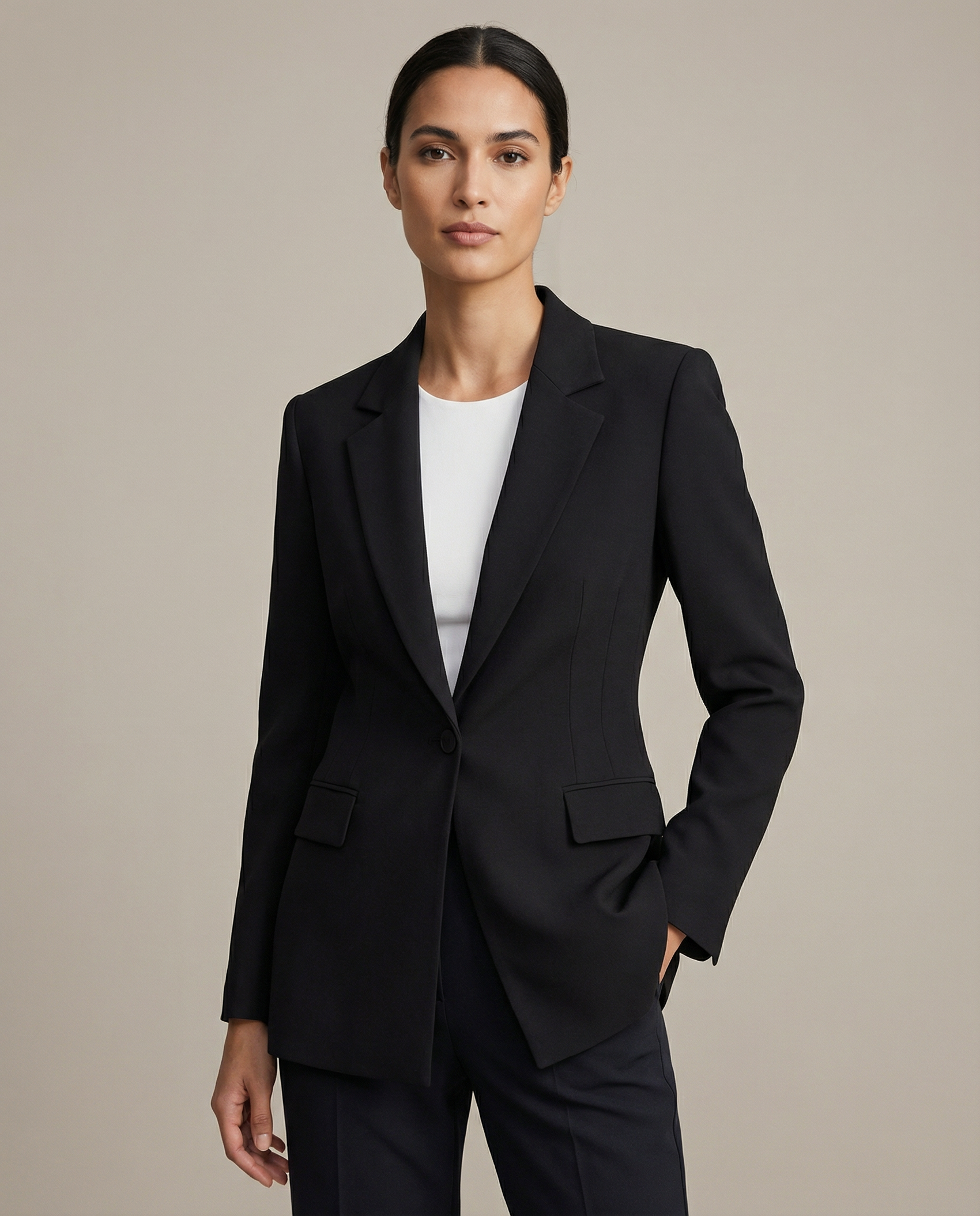 Chic Satin Jacket – Elegant Two-Color Design for Autumn Layering 2