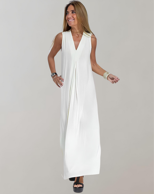 Christina | V-Neck Maxi Dress for Summer Elegance 0