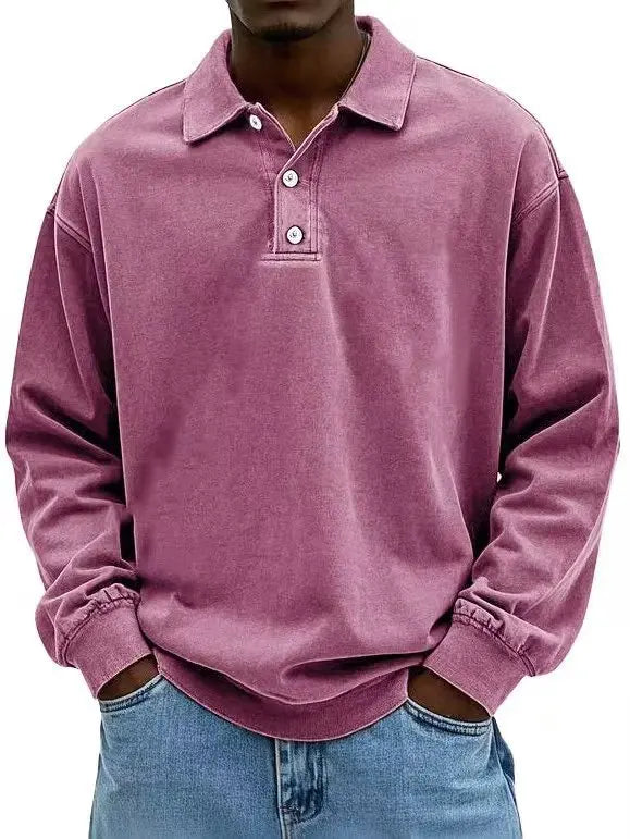 Classic Long Sleeve Polo Shirt – Breathable Fabric for Versatile Style 5