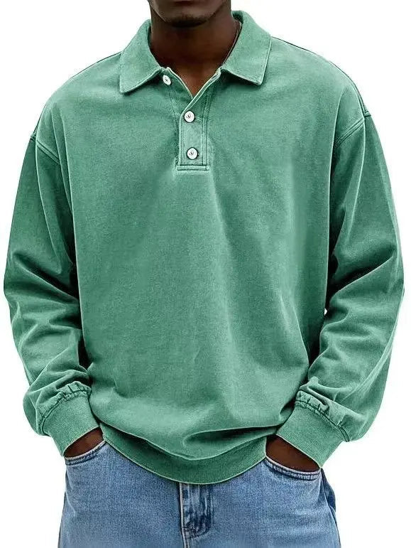 Classic Long Sleeve Polo Shirt – Breathable Fabric for Versatile Style 6