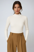 Cleo Ribbed High Neck Top 0