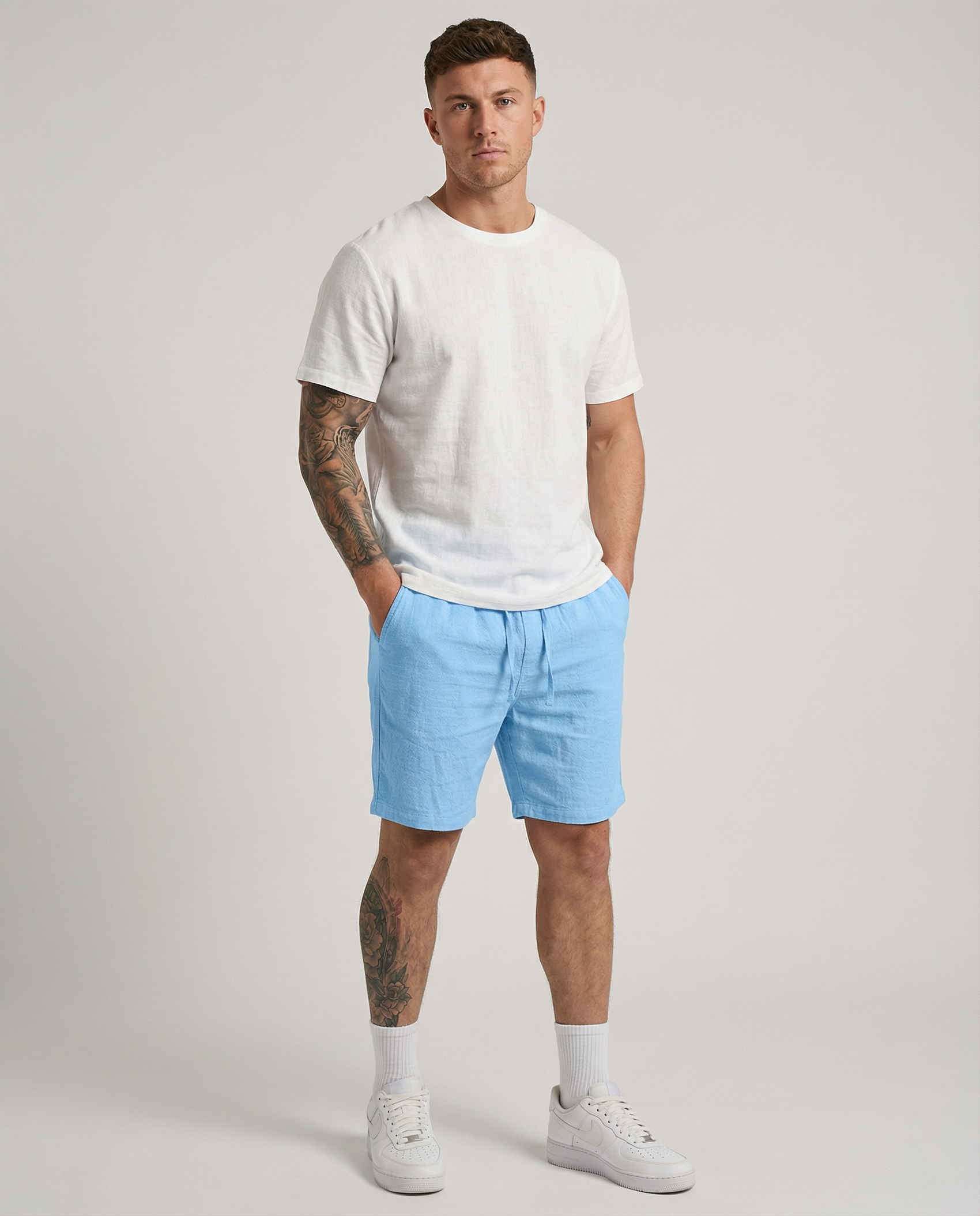 Coastal Breeze Linen Shorts – Relaxed Fit Lightweight Summer Style 1