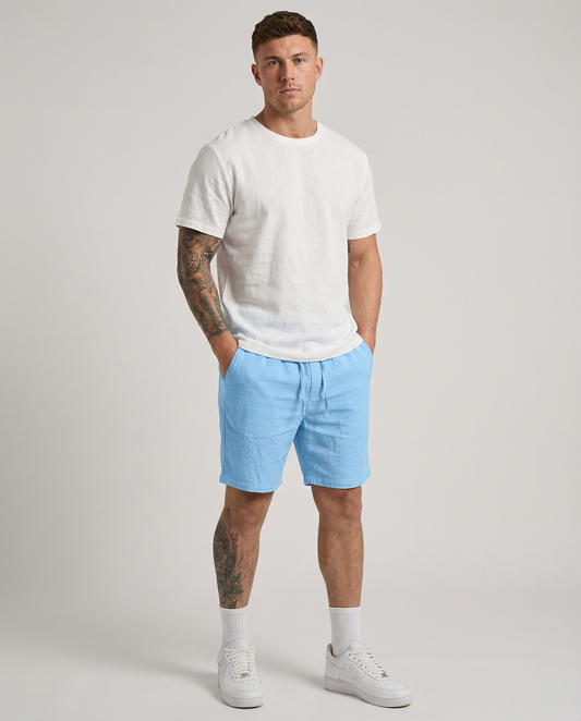Coastal Breeze Linen Shorts – Relaxed Fit Lightweight Summer Style 1