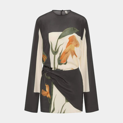 Constance Floral Twist Mini Dress 2