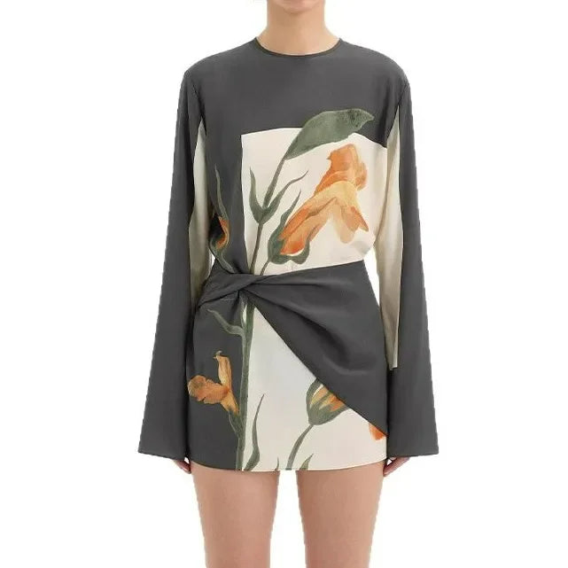 Constance Floral Twist Mini Dress 3