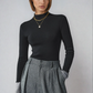 Contrast Cuff Knit Sweater 0