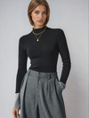 Contrast Cuff Knit Sweater 0