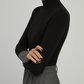 Contrast Cuff Knit Sweater 1