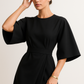 Crew Neck Midi Work Dress 3