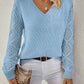 Crochet Sleeve Knit Sweater 5