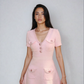 Cute Chic Baby Pink Mini Dress 1