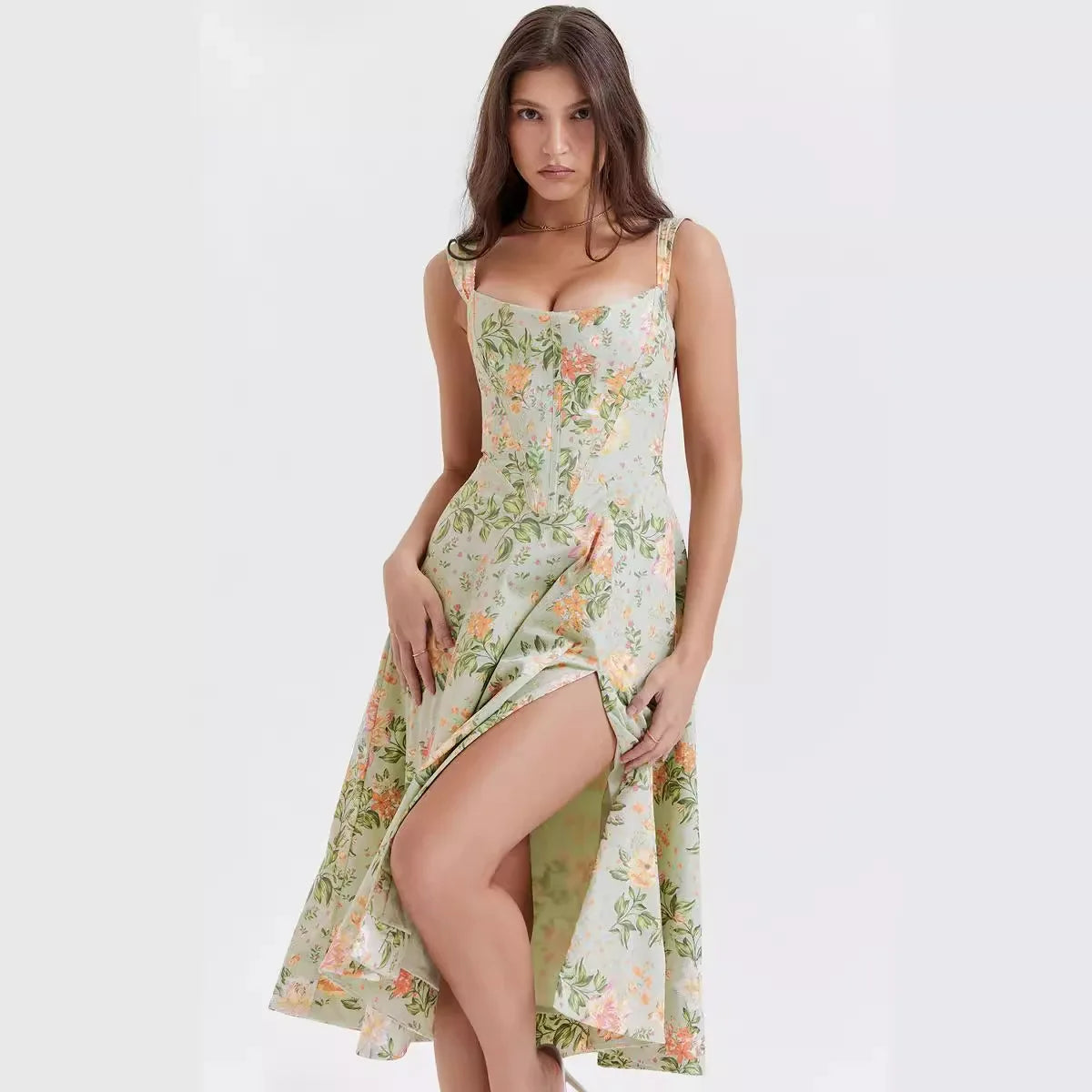 Dahlia Floral Midi Dress 3