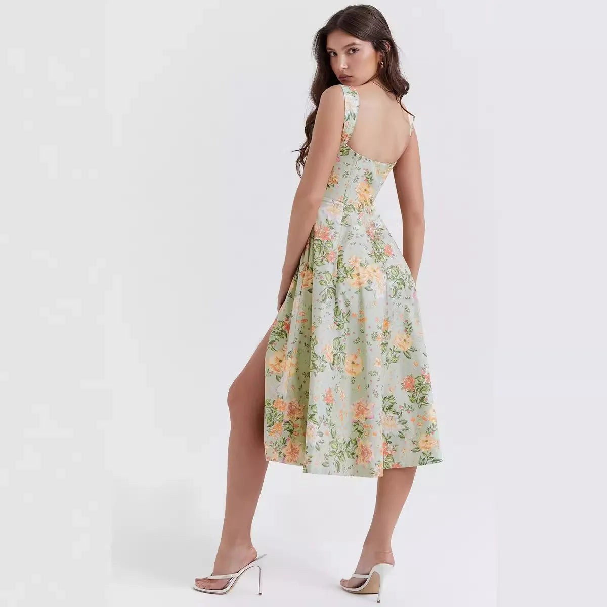Dahlia Floral Midi Dress 6