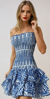 Dolce Amalfi Blue Mini Dress 0