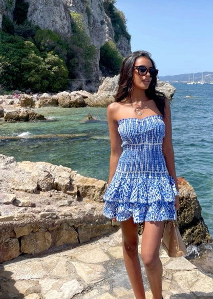 Dolce Amalfi Blue Mini Dress 7