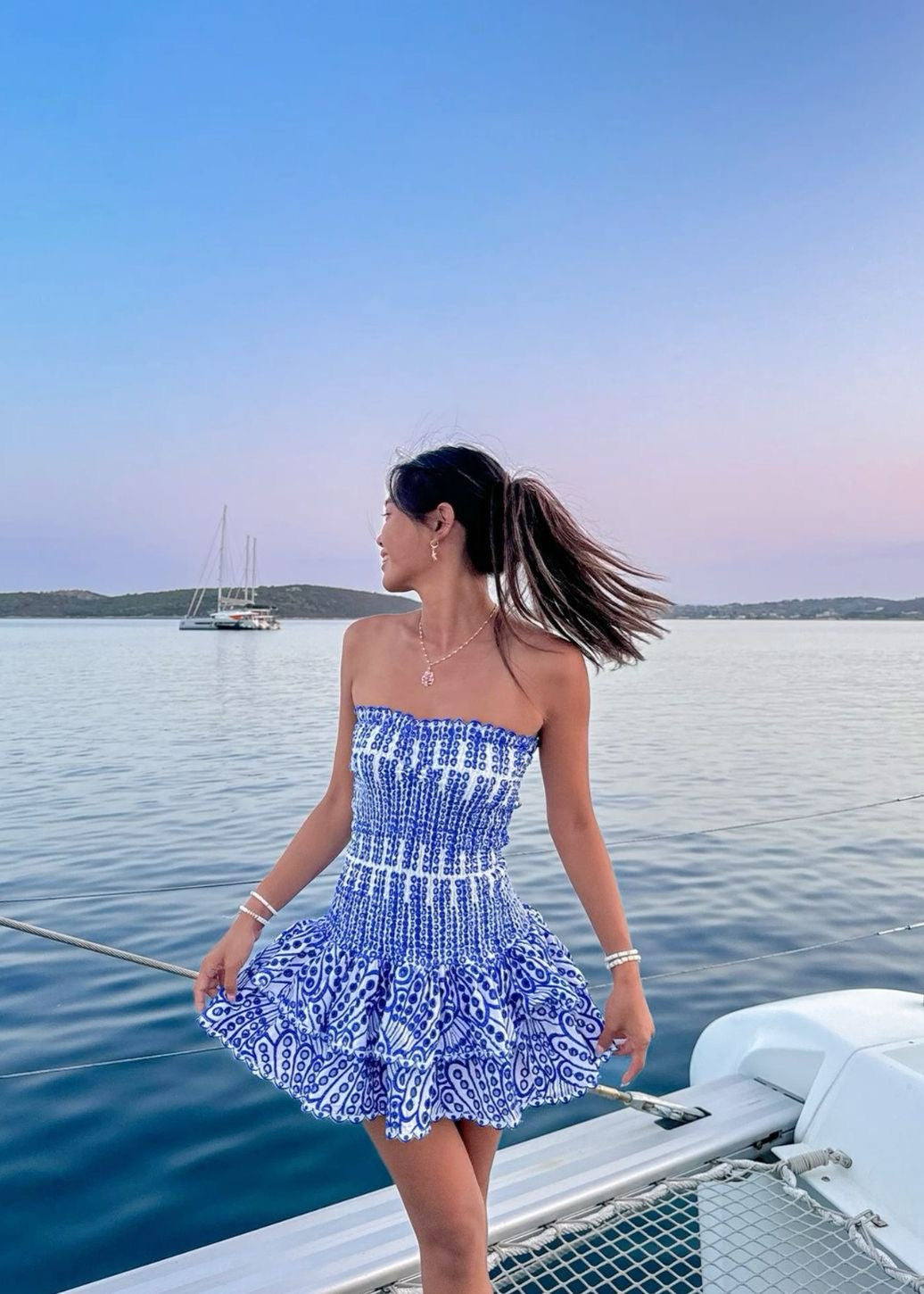 Dolce Amalfi Blue Mini Dress 8