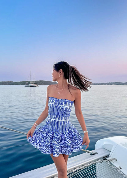 Dolce Amalfi Blue Mini Dress 8