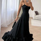 Elegant Black Ruffle Midi Dress 3