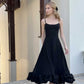 Elegant Black Ruffle Midi Dress 4