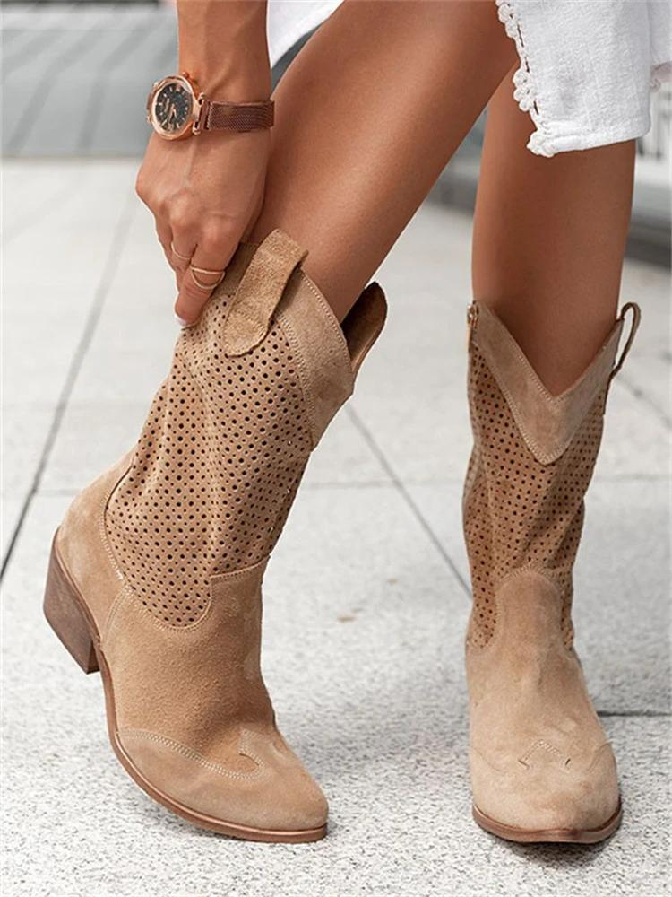 Elegant Heeled Women’s Cowgirl Boots 5