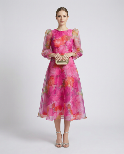 Elegant Mesh Dress – Stylish Printed Design for Office and Summer Outings 2