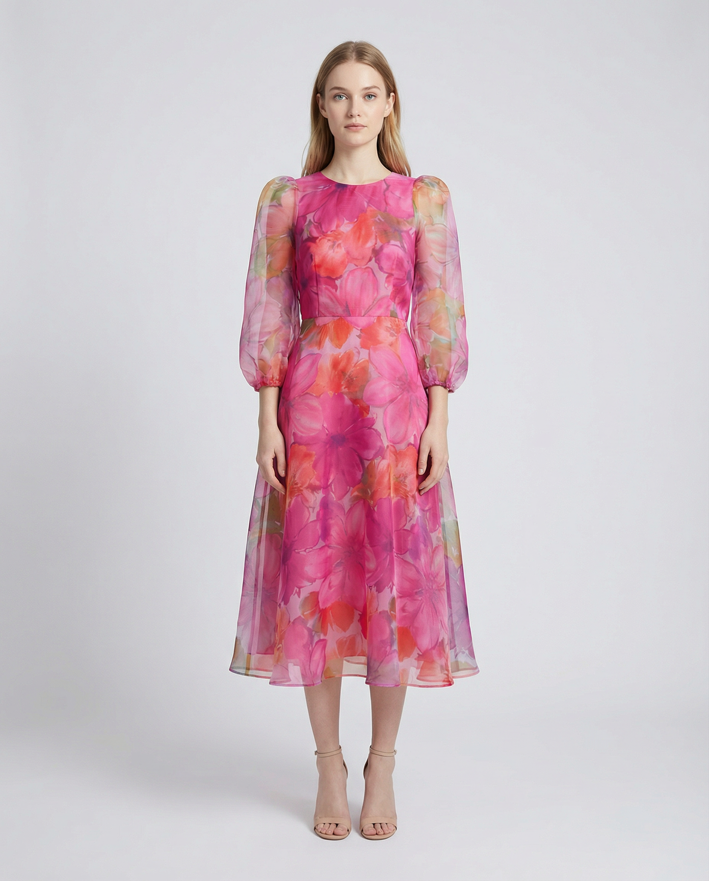 Elegant Mesh Dress – Stylish Printed Design for Office and Summer Outings 3