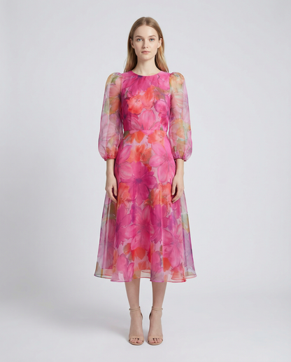 Elegant Mesh Dress – Stylish Printed Design for Office and Summer Outings 3