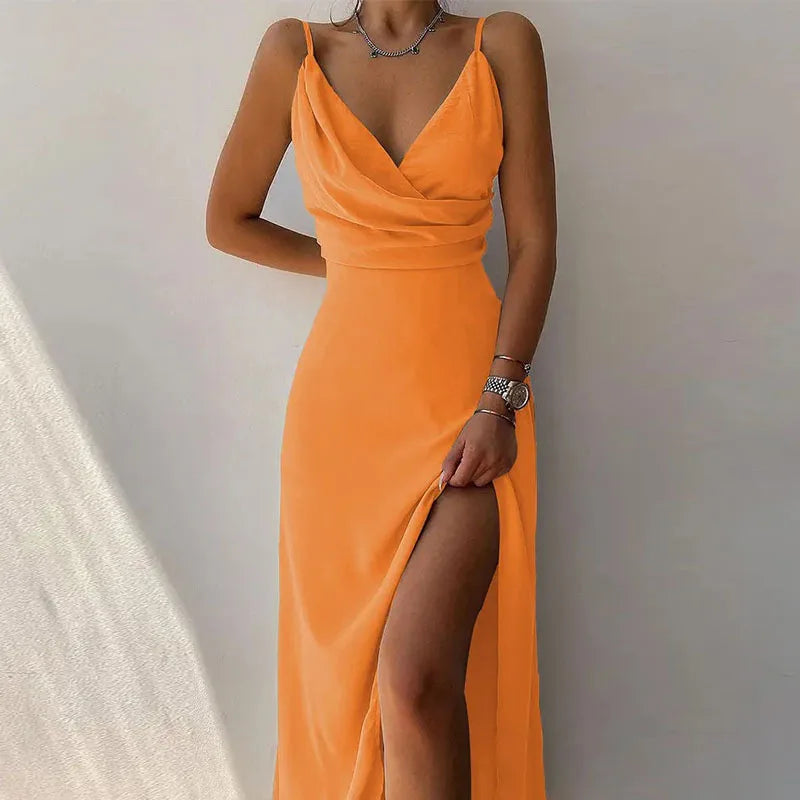 Elegant Midi Dress – Off-Shoulder Design for Stylish Wedding Guest Attire 3