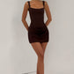 Elegant Ruched Bodycon Mini Dress 5