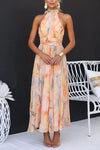Elegant Watercolour Maxi Dress for Summer 0