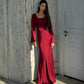 Elegant Wedding Guest Long Sleeve Maxi Dress 2