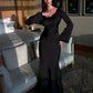 Elegant Wedding Guest Long Sleeve Maxi Dress 5