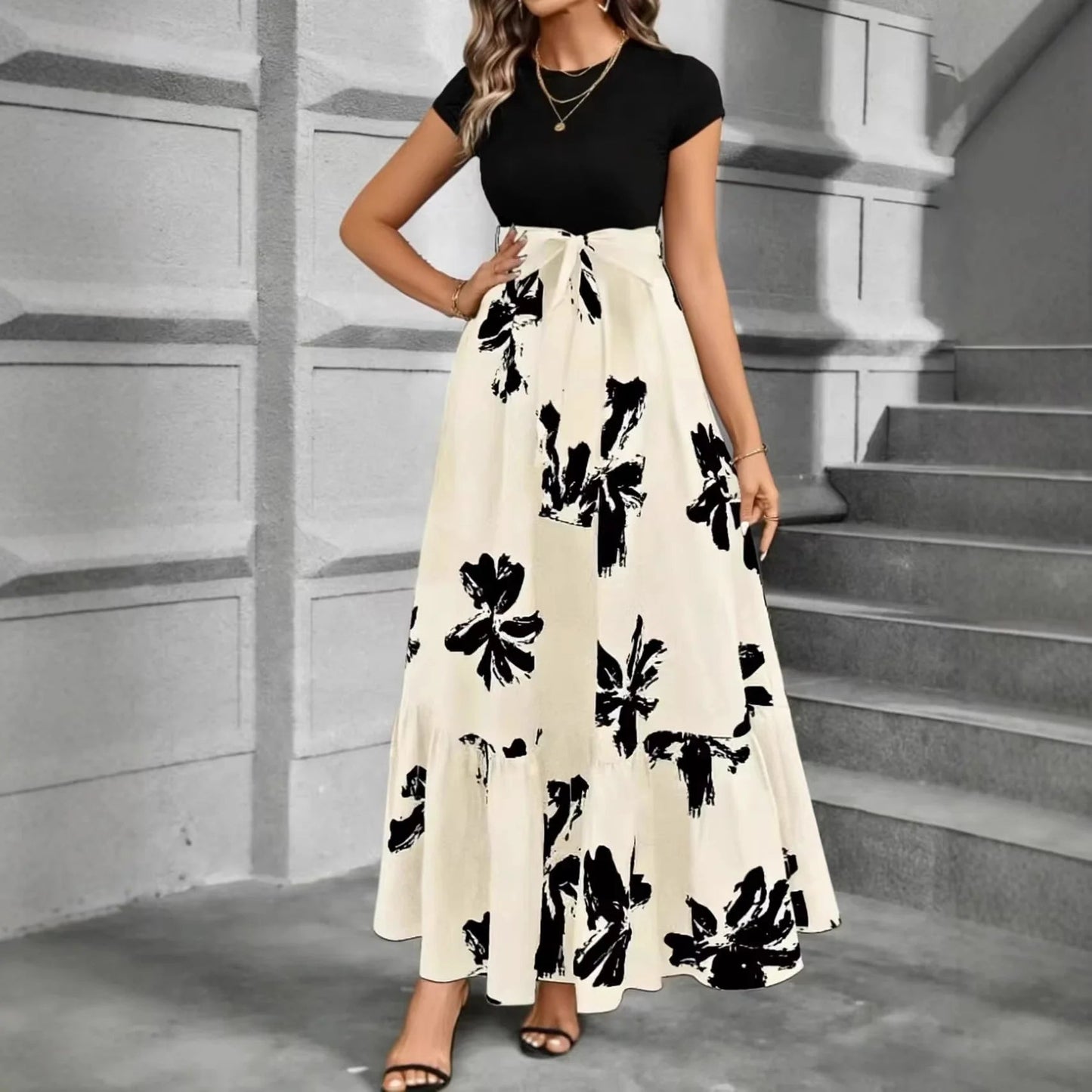 Floral A-Line Dress – Chic Summer Day or Evening Wear 3