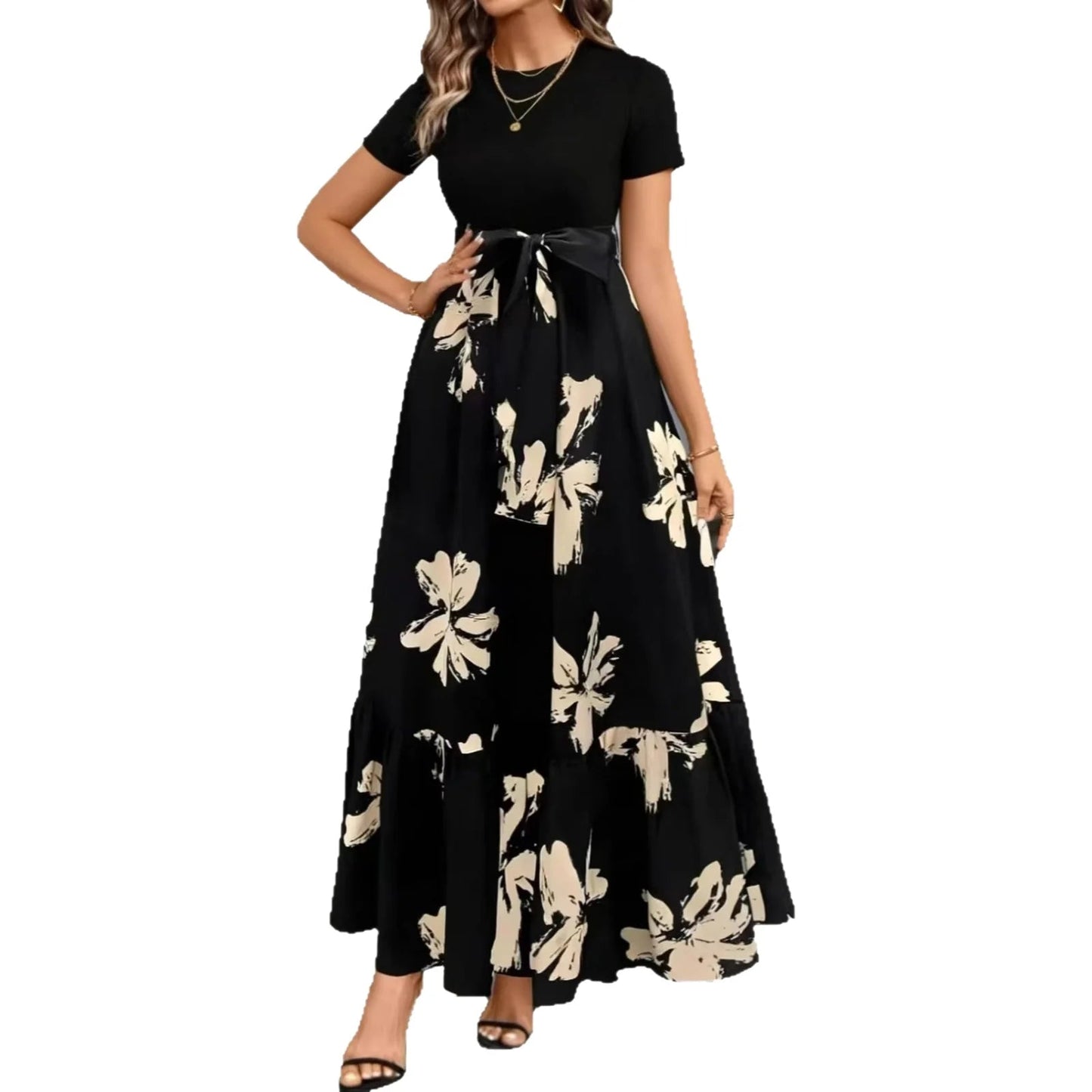 Floral A-Line Dress – Chic Summer Day or Evening Wear 4