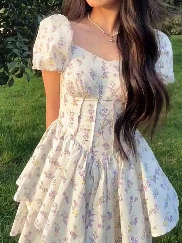 Floral Corset Mini Dress 5