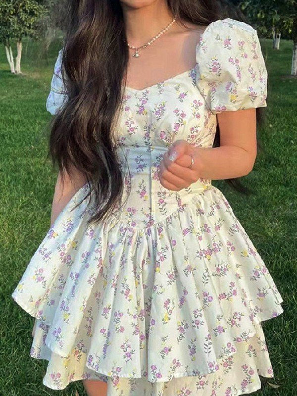 Floral Corset Mini Dress 6